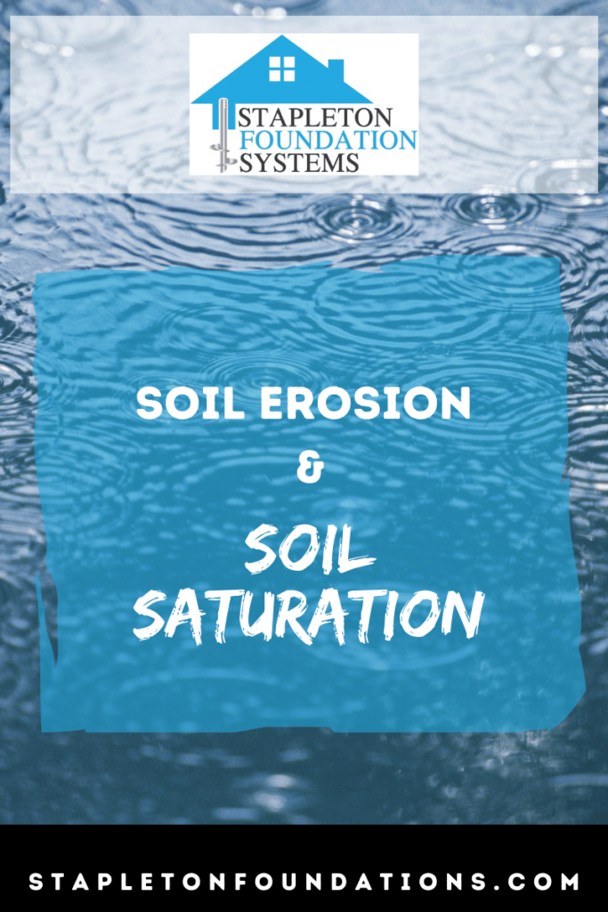 soil erosion and soil saturation