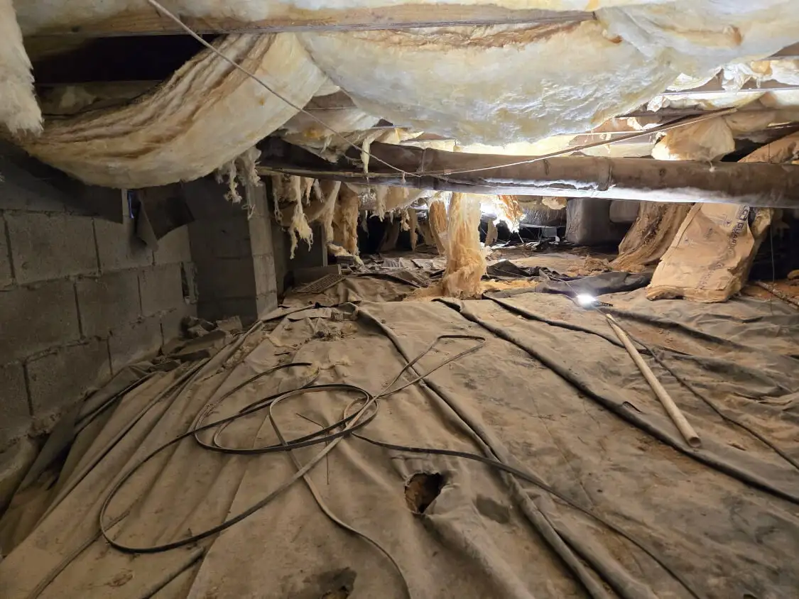 nasty crawl space