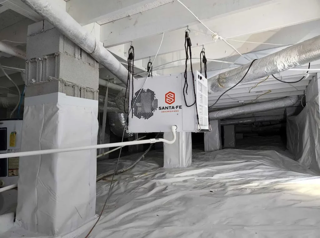 Crawl Space After Encapsulation in Middle Georgia