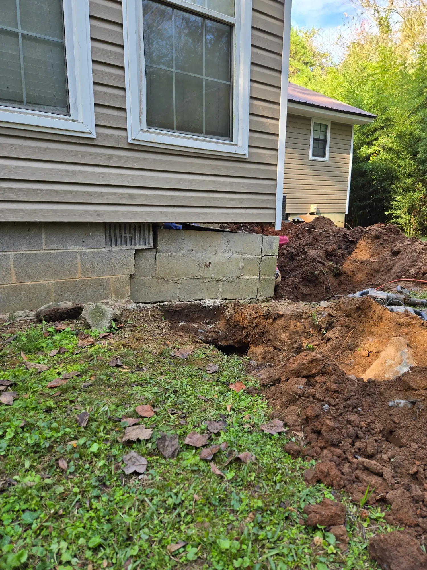 Foundation repair before